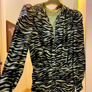 Jonathan Simkhai Zebra print silk dress size 0